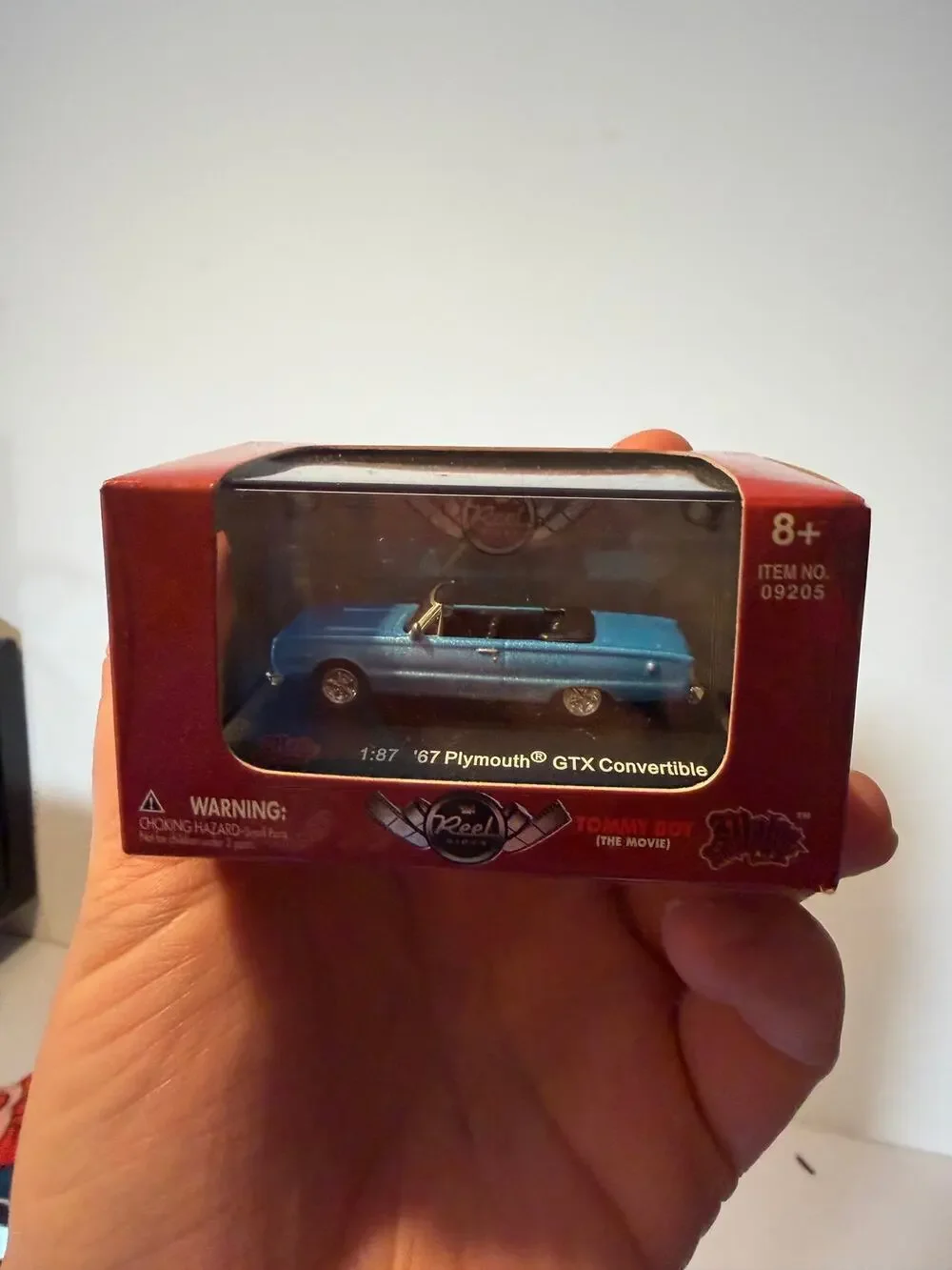 Malibu International Reel TOMMY BOY Car '67 PLYMOUTH GTX CONVERTIBLE 1:87 HO